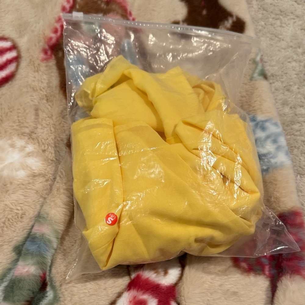 SHEIN Yellow High Low Dress